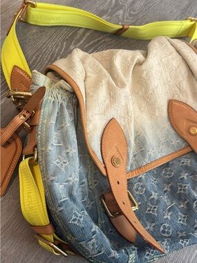 LV Runway Denim Messenger
